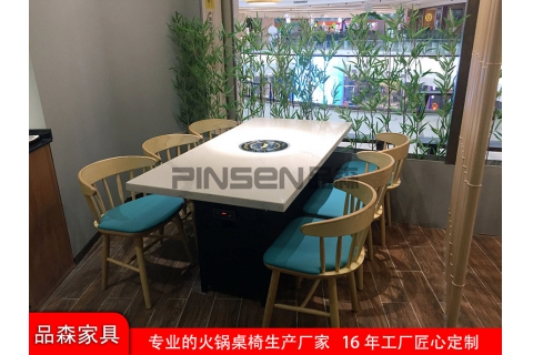 華亭實木火鍋店桌椅沙發價格